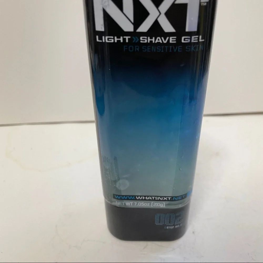 NXT Light Shave Gel For Sensitive Skin Light Formula 7.05 OZ HTF